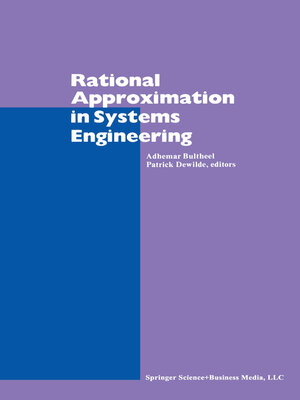 cover image of Rational Approximation in Systems Engineering